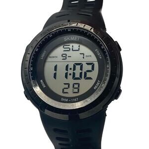 SKMEI Mens Digital Multifunction Watch 50mm Month Date Day Timer Adjustable Band